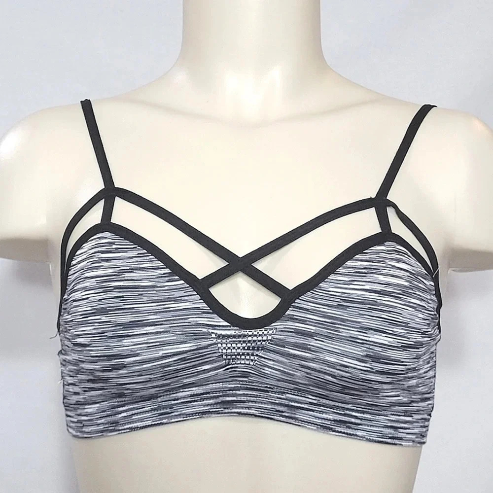 XS X-SMALL Xhilaration Wire Free Cut-Out Strappy Bralette‎ NWT